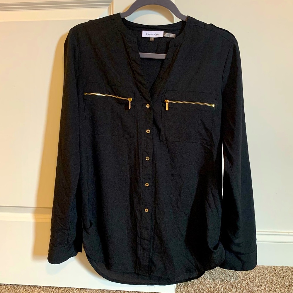 Black Calvin Klein Button Down